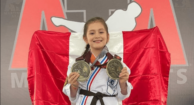 Bianca Bazo representará al Perú internacionalmente en competencia de taekwondo. Foto: Latina   