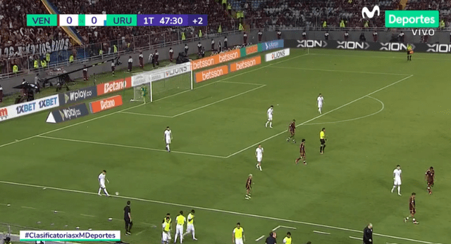 Se termina la primera mitad. Foto: Movistar Deportes Se termina la primera mitad. Foto: Movistar Deportes