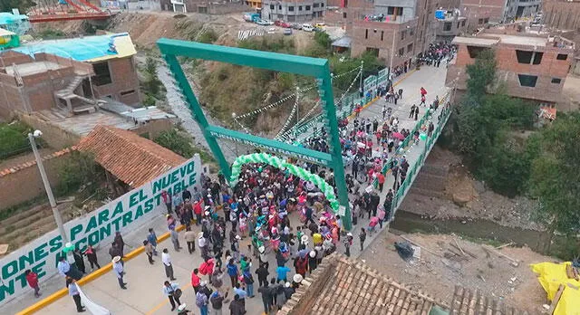 Huancayo ya cuenta con el puente Incontrastable
