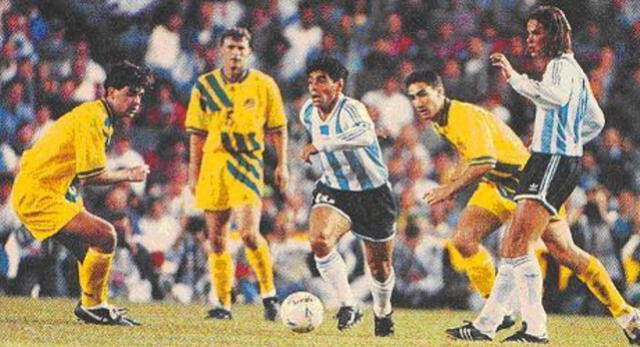Maradona volvió a la selección argentina para disputar el repechaje. Foto: Difusión