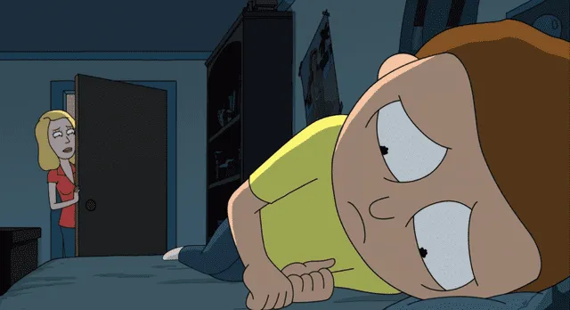 Morty devastado después de su ruptura con Planetina. Foto: HBO Max