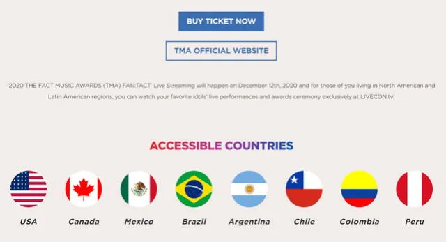 Cómo comprar entradas para The Fact Music Awards 2020. Foto: TMA