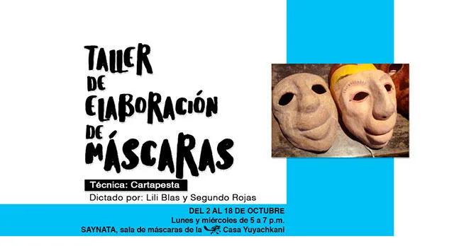 Talleres de elaboración de máscara en Saynata, de Yuyachkani