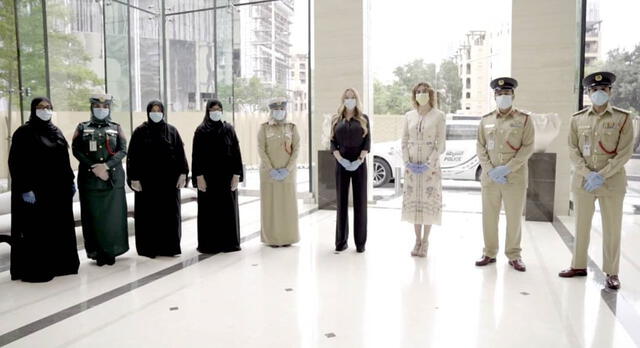 Lindsay Lohan agradeció a las autoridades de Dubái por el trabajo que realizan frente a la emergencia sanitaria.