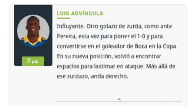 Elogios a Luis Advíncula. Foto: Diario Olé.   