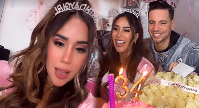  Melissa Paredes cumplió 34 años y Anthony Aranda la sorprende con fiesta. Foto: difusión.   