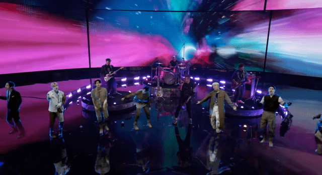 BTS y Coldplay en final de La Voz. Foto: captura/YouTube