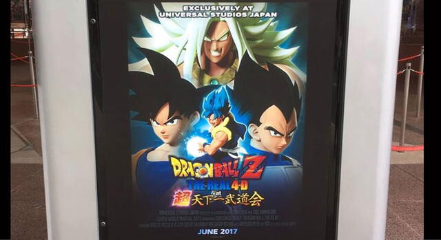 Se ha filtrado un póster de la película 4D de Dragon Ball Z [FOTOS y VIDEO]