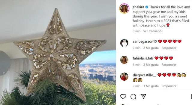 Publicación de Shakira Foto: Instagram