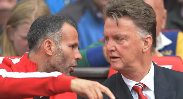 Giggs fue asistente técnico de Louis van Gaal en el Manchester United. Foto: EFE