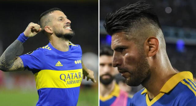  Zambrano y Benedetto se pelearon en un partido contra Racing. Foto: composición GLR/Boca Juniors/ESPN   