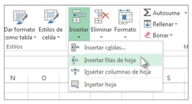  Una de las funciones principales en Excel es insertar filas de hoja. Foto: Just EXW   