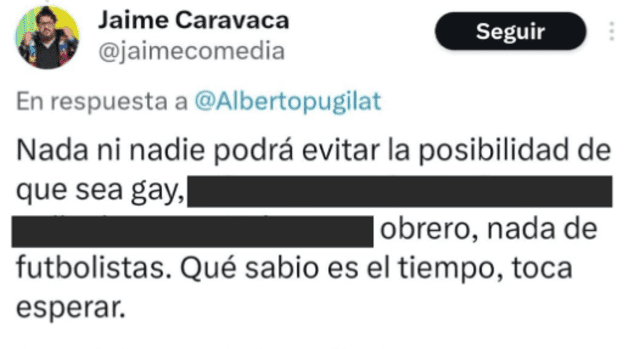 Jaime Caravaca realizó el comentario que terminaría por desatar la agresión. Foto: X/@LaVerda10533689.    