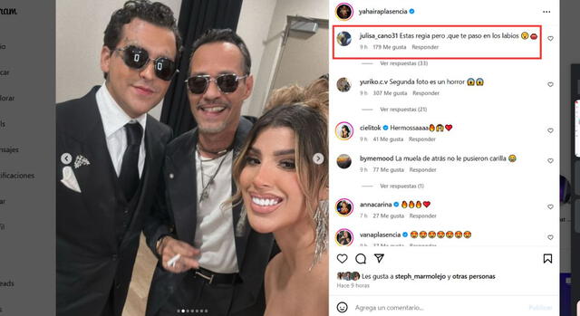 Yahaira Plasencia se lució con artistas internacionales en los Latin Grammys 2024. Foto: Yahaira Plasencia/Instagram   