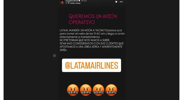 Eva Ayllón mensaje.   