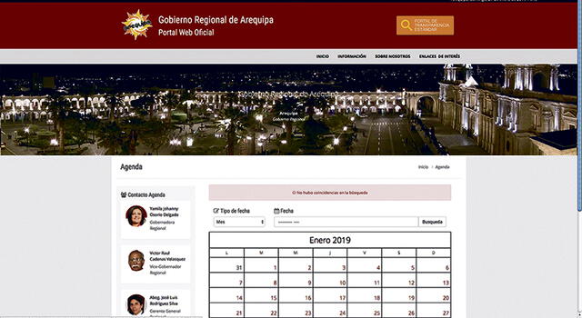 Región Arequipa incumple ley de transparencia
