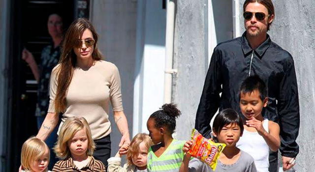 Brad Pitt, Angelina Jolie son padres de seis hijos.