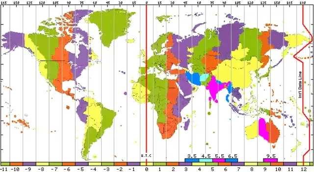 La Tierra está dividida en 24 husos horarios. Foto: Meteored