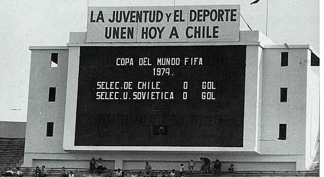 Marcador del Chile vs. URSS de 1973. Foto: Archivo Marca