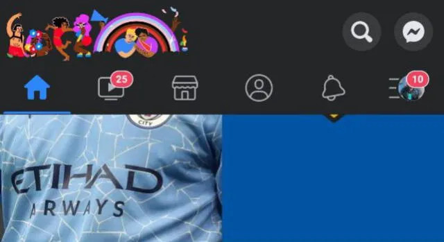 Animación del logo de Facebook