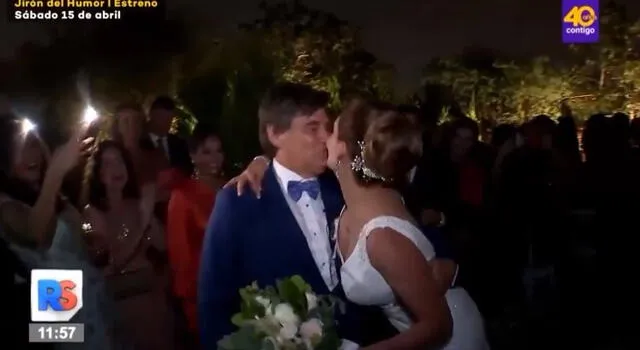Maritere Braschi se casó con Guillermo Acha el 25 de marzo. Foto: captura de Latina 