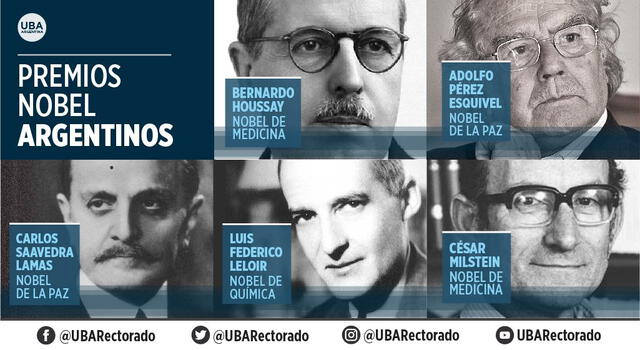  Cinco argentinos ganaron el Premio Nobel. Foto: UAB<br>    