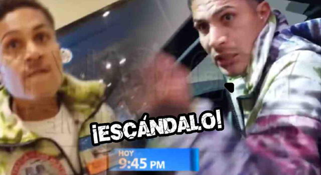 Paolo Guerrero amenazó al reportero de Magaly Medina. Foto: composición LR/ATV   