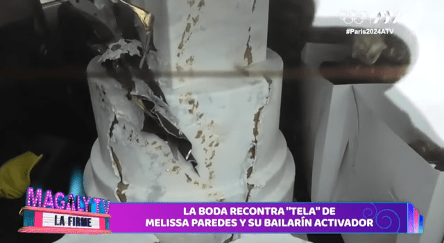  Boda de Melissa Paredes es criticada en 'Magaly TV, la firme'. Foto: captura ATV   