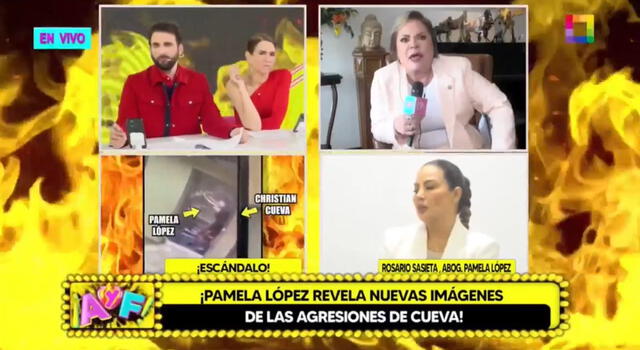  Rosario Sasieta, abogada de Pamela López, en entrevista con Amor y fuego. Foto: Captura Willax   