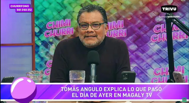  Tomás Angulo habló de su enfrentamiento con Magaly Medina. Foto: Captura YouTube   