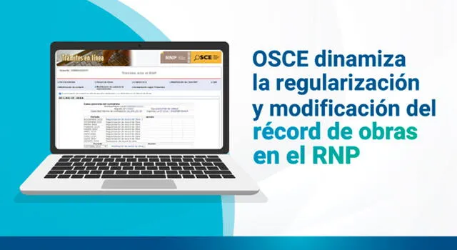  OSCE dinamiza la regularización en obras en el RNP   