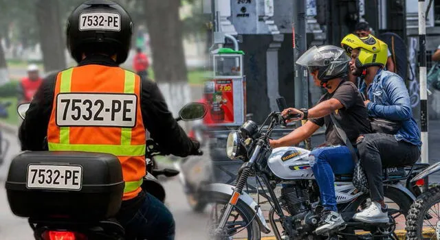 Motociclistas deberán usar cascos certificados y chalecos retrorreflectantes con número de placa desde el 22 de mayo. Foto: composición GLR   