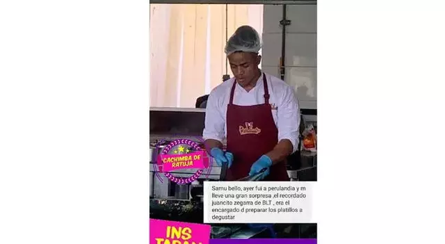 Exchico reality sorprende al ser captado como chef en reconocido restaurante. Foto: captura/Instagram