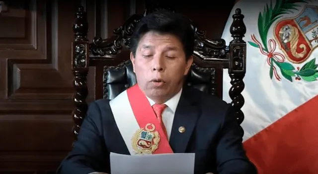 El pasado 7 de diciembre del 2022, Pedro Castillo dio su golpe de Estado. Foto: Captura TV Perú.   