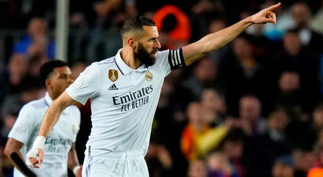 Karim Benzema fue el artífice de la goleada del Real Madrid 4-0 al Barcelona. Foto: difusión    