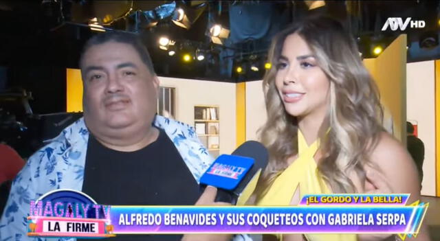 Magaly expone coqueteos de Gabriela Serpa y Alfredo Benavides. Foto: ATV   