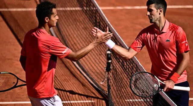  Juan Pablo Varillas perdió con Novak Djokovic en los octavos de final de Roland Garros. Foto: Líbero    