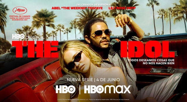 Afiche promocional de "The idol". Foto: HBO Max   