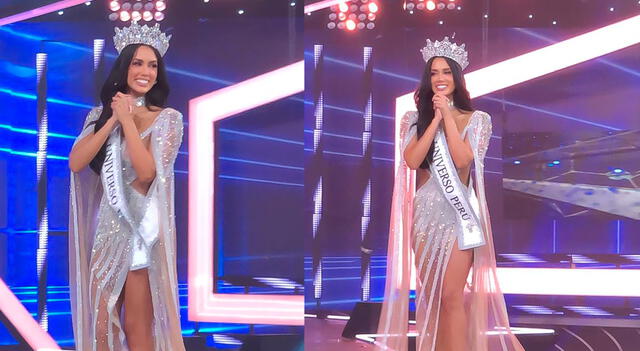  Miss Perú 2023: Camila Escribens se coronó como la ganadora y representará al Perú en el Miss Universo 2023. Foto: capturas de América TV 