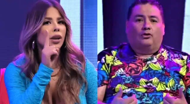 Gabriela Serpa y Alfredo Benavides son compañeros en 'JB en ATV'. Foto: capturas de ATV   