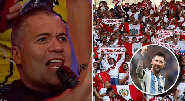 El conductor mostró su indignación hacia los hinchas que alentaron a la selección de Argentina a través de las redes sociales. Foto: captura de América TV   