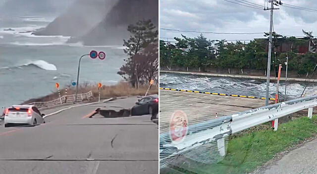 Terremoto en Japón: captan olas de varios metros de altura en las costas del país. 