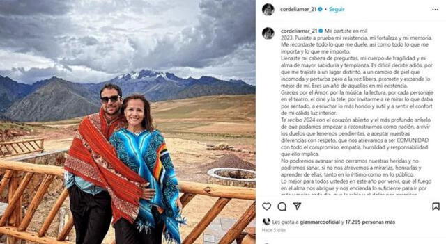 Mónica Sánchez prefirió guardar silencio tras el ampay con Daniel Sacro. Foto: Instagram/Mónica Sánchez   