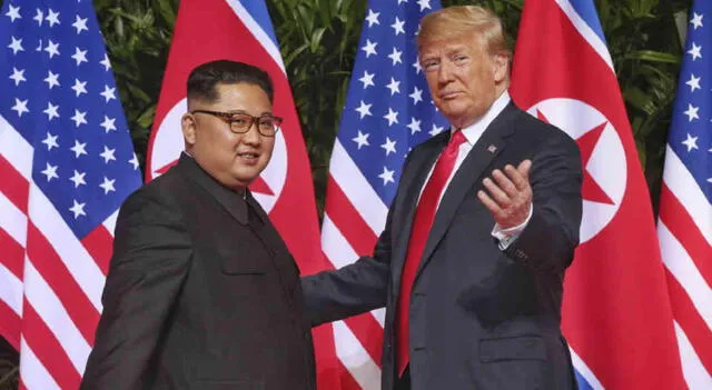 El histórico encuentro entre Kim Jong y Donald Trump en 2019. Foto: AFP   