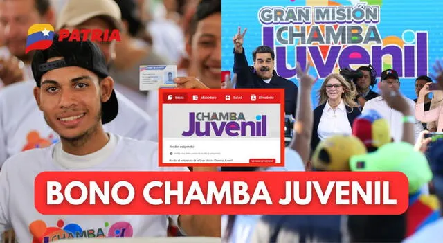 El Gobierno de Nicolás Maduro promueve el bono Chamba Juvenil. Foto: composición LR/Chamba Juvenil   