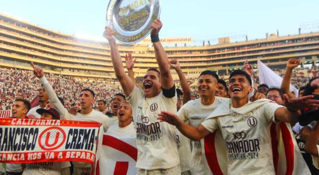 Con goles de José Daniel Rivera, Álex Valera y un doblete de Edison Flores, Universitario se consagró ganador del Apertura 2024. Foto: La República.    