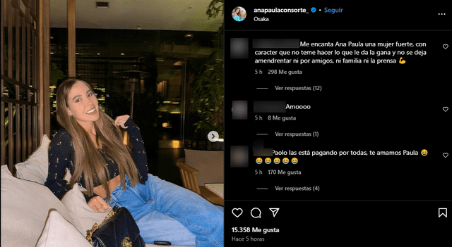 Ana Paula Consorte en redes sociales. Foto: Instagram/Ana Paula Consorte   