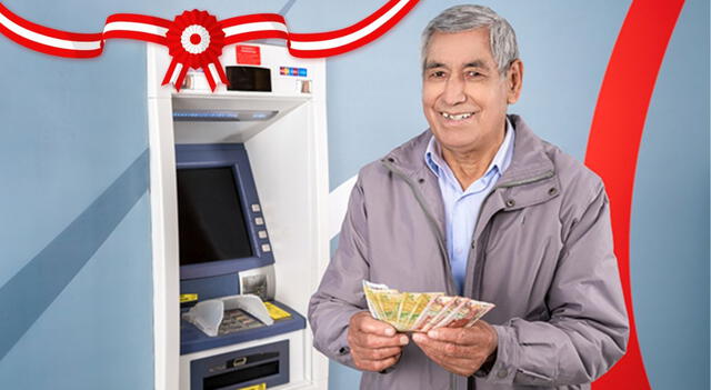Los pensionistas pueden cobrar su dinero en los cajeros automáticos o agentes autorizados del Banco de la Nación. Foto: composición LR/Andina   