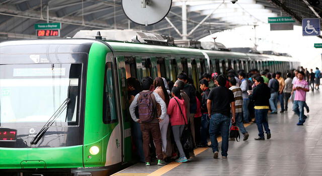 La estación Gamarra concentra la mayor demanda de la Línea 1. Foto: Andina   