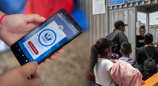 El CBP One es la app que los inmigrantes deben realizar para solicitar asilo en los puestos fronterizos de Estados Unidos y México. Foto: composición LR.    